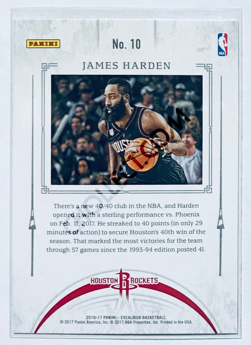 James Harden - Houston Rockets 2016-17 Panini Excalibur Jousting Insert #10