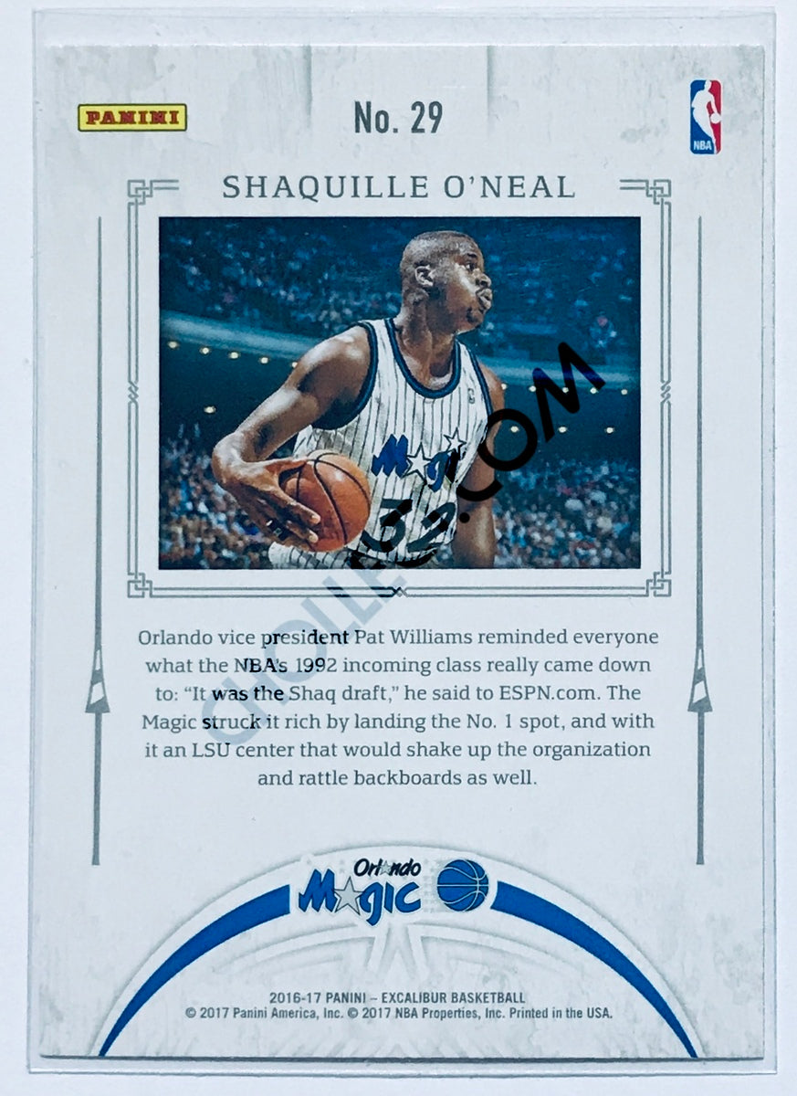 Shaquille O'Neal - Orlando Magic 2016-17 Panini Excalibur Jousting Insert #29