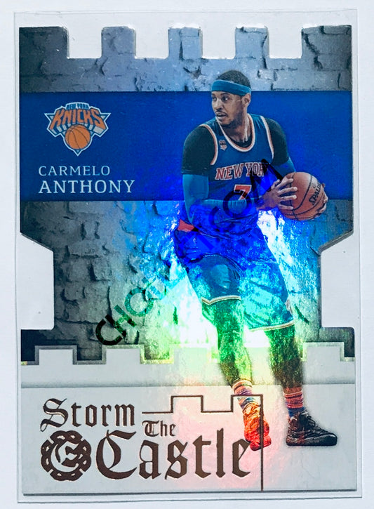 Carmelo Anthony - New York Knicks 2016-17 Panini Excalibur Storm The Castle Insert #19