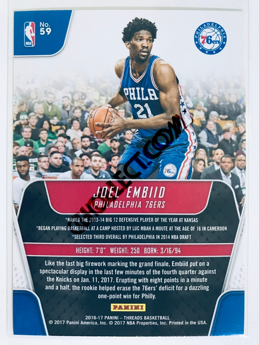 Joel Embiid - Philadelphia 76ers 2016-17 Panini Threads #59