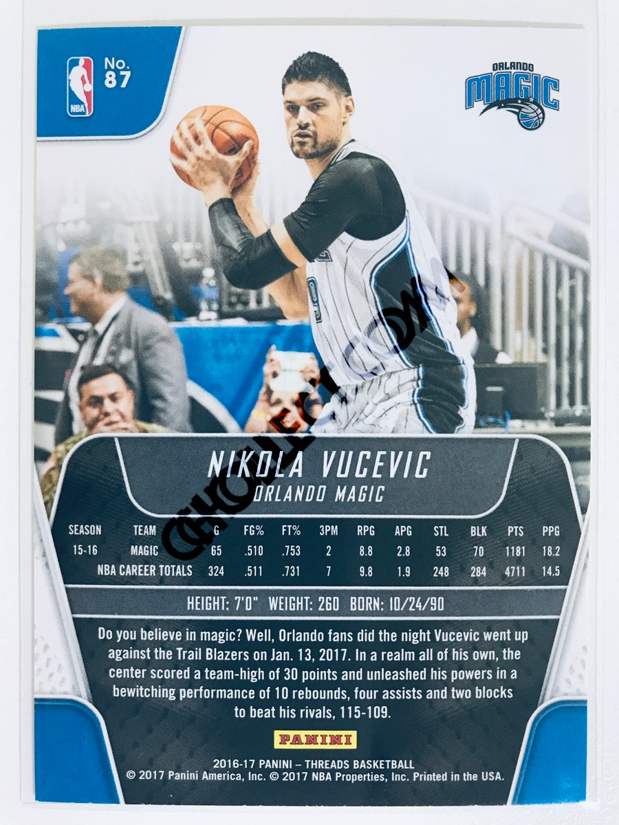 Nikola Vucevic - Orlando Magic 2016-17 Panini Threads #87