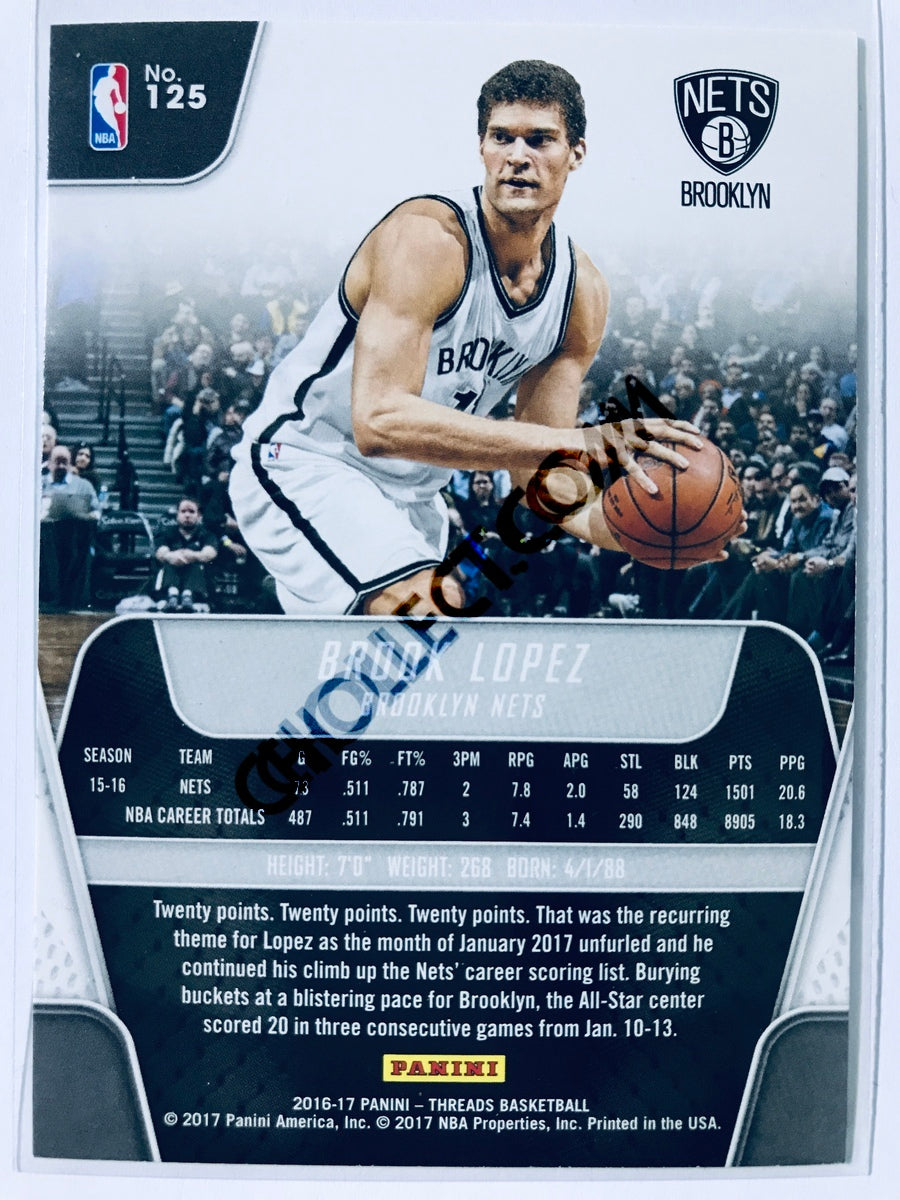 Brook Lopez - Brooklyn Nets 2016-17 Panini Threads #125