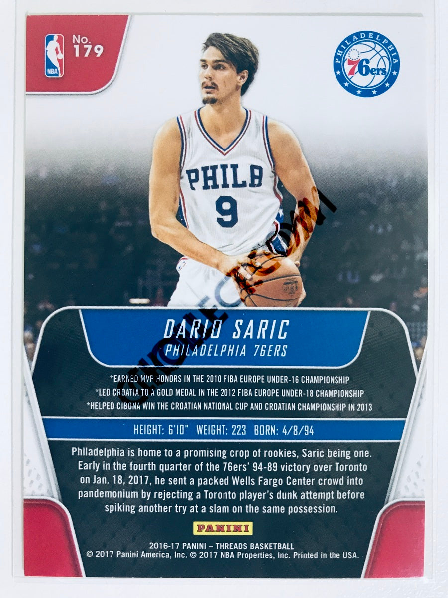 Dario Saric - Philadelphia 76ers 2016-17 Panini Threads RC Rookie #179