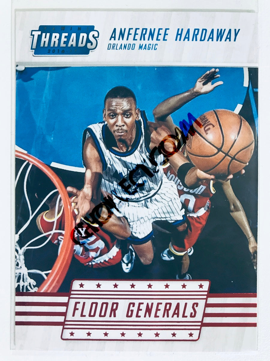 Anfernee Hardaway - Orlando Magic 2016-17 Panini Threads Floor Generals Insert Red Parallel #8