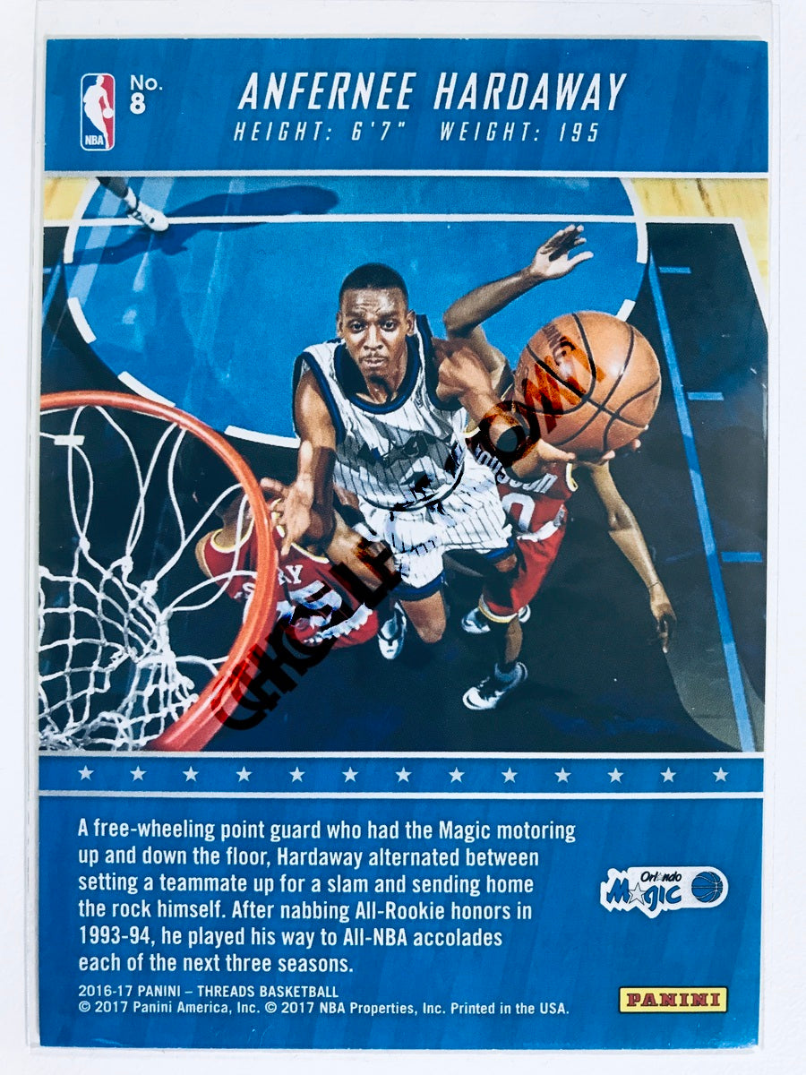 Anfernee Hardaway - Orlando Magic 2016-17 Panini Threads Floor Generals Insert Red Parallel #8