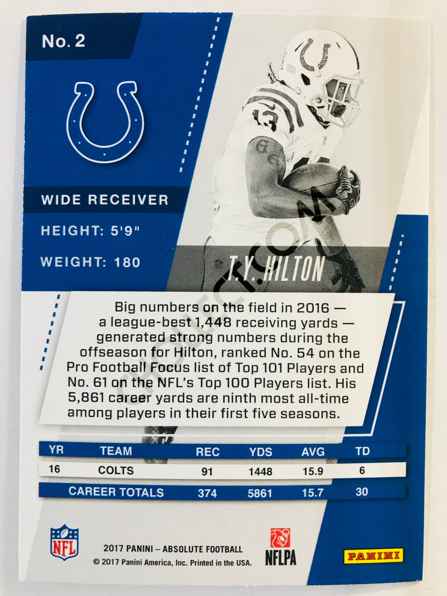 T.Y. Hilton - Indianapolis Colts 2017-18 Panini Absolute #2