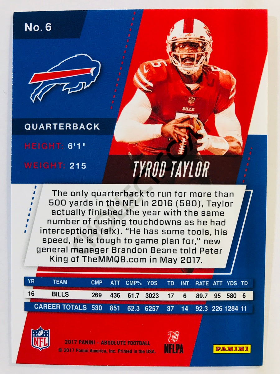 Tyrod Taylor - Buffalo Bills 2017-18 Panini Absolute #6