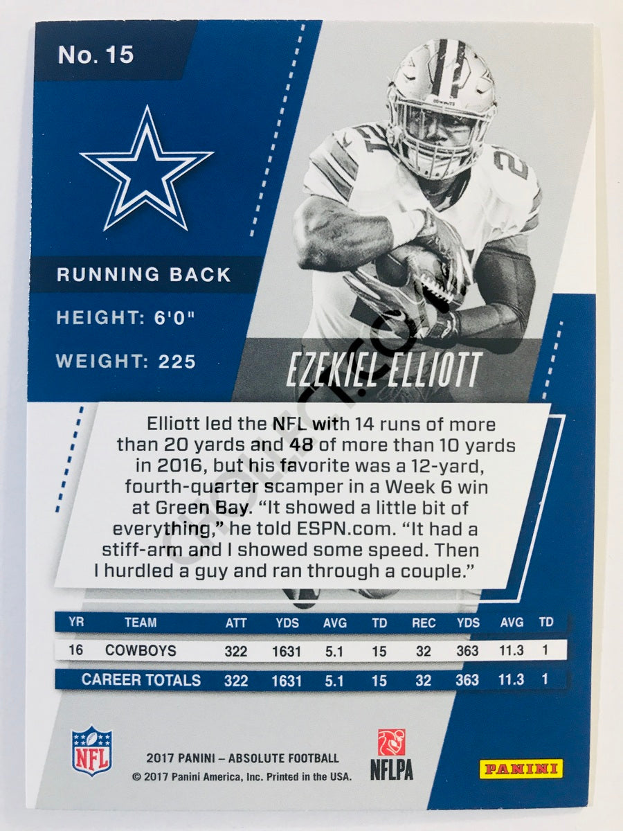 Ezekiel Elliott - Dallas Cowboys 2017-18 Panini Absolute #15