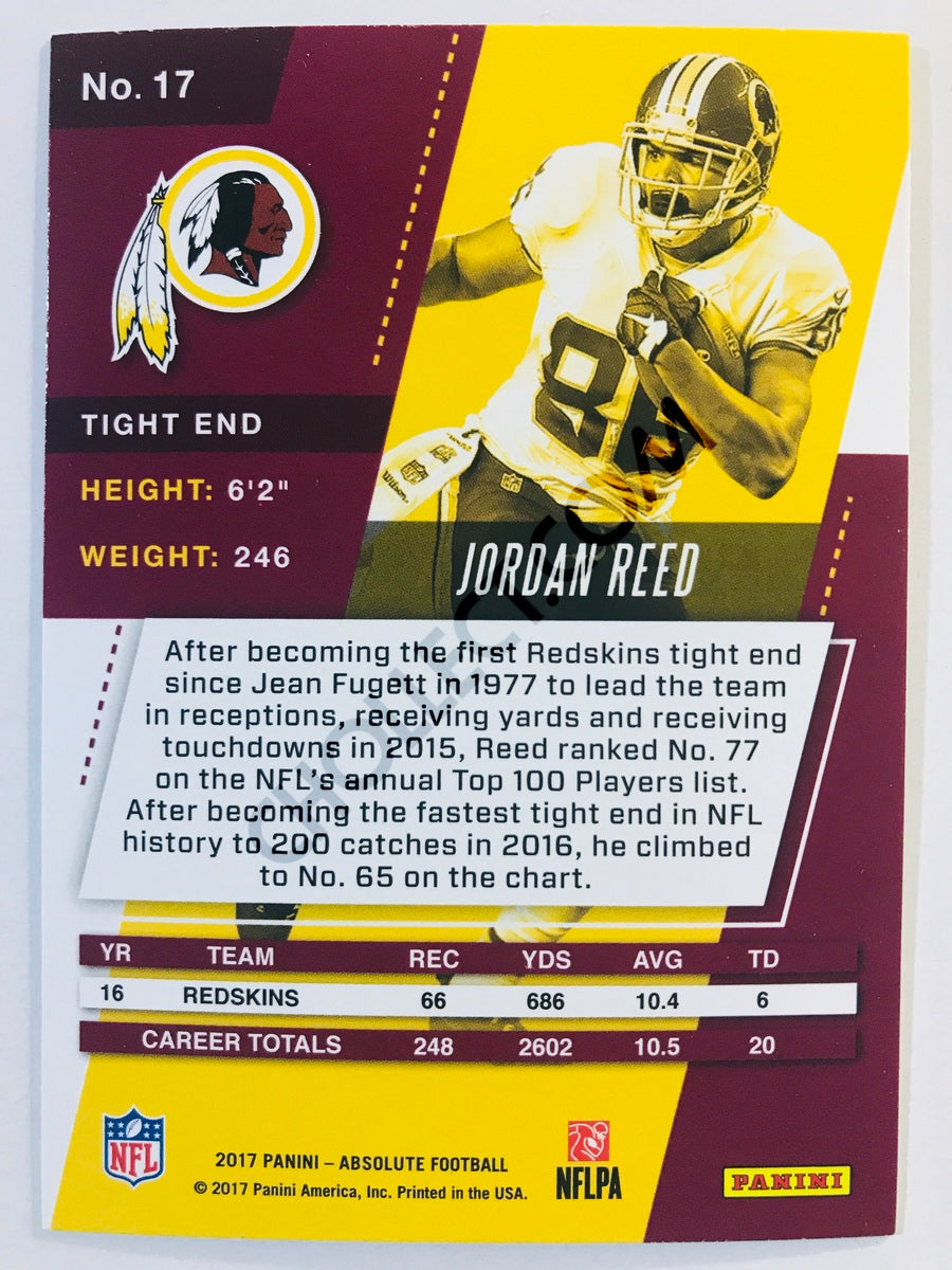 Jordan Reed - Washington Redskins 2017-18 Panini Absolute #17