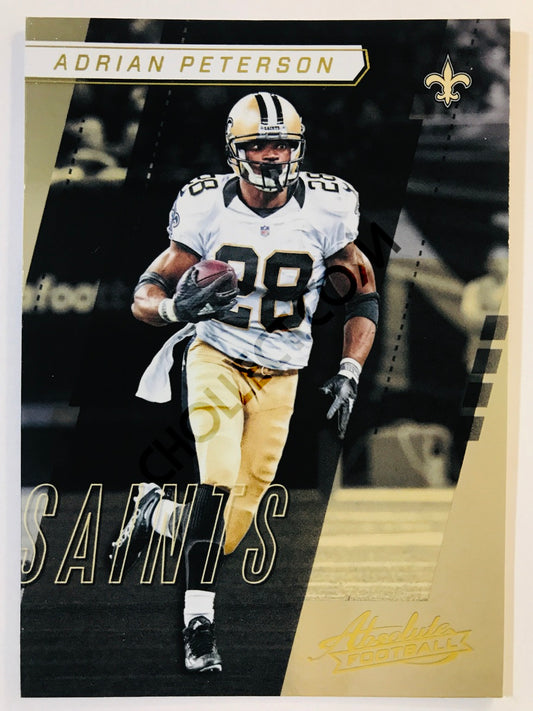 Adrian Peterson - New Orleans Saints 2017-18 Panini Absolute #21