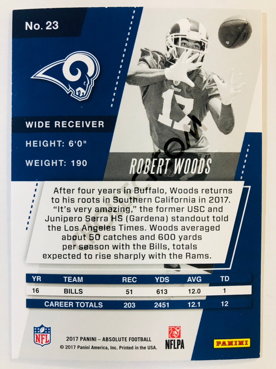 Robert Woods - Los Angeles Rams 2017-18 Panini Absolute #23