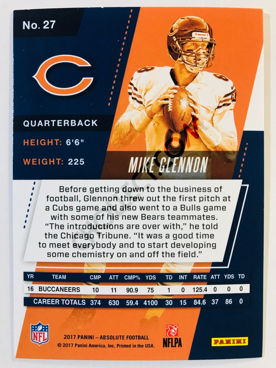 Mike Glennon - Chicago Bears 2017-18 Panini Absolute #27