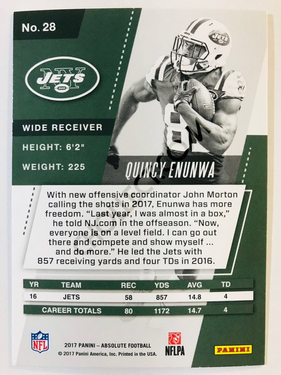 Quincy Enunwa - New York Jets 2017-18 Panini Absolute #28