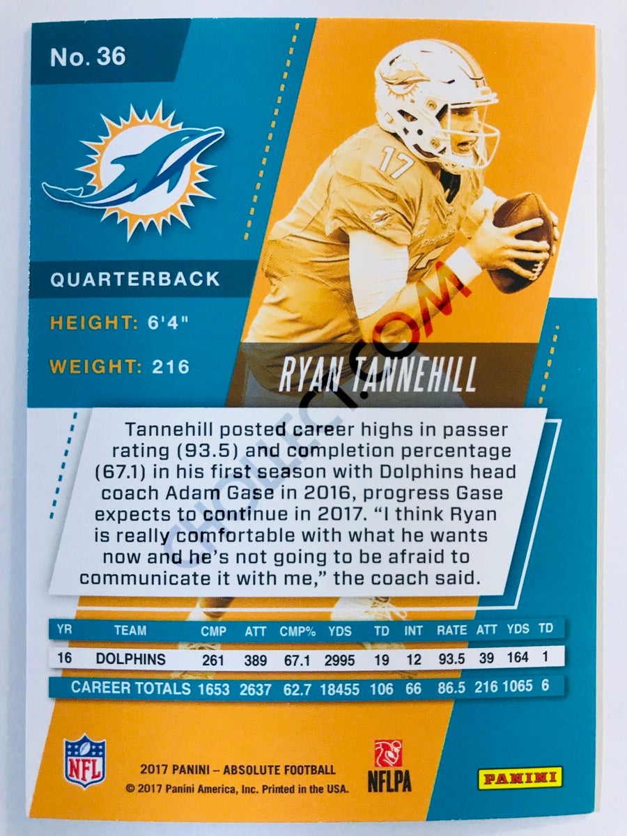 Ryan Tannehill - Miami Dolphins 2017-18 Panini Absolute #36