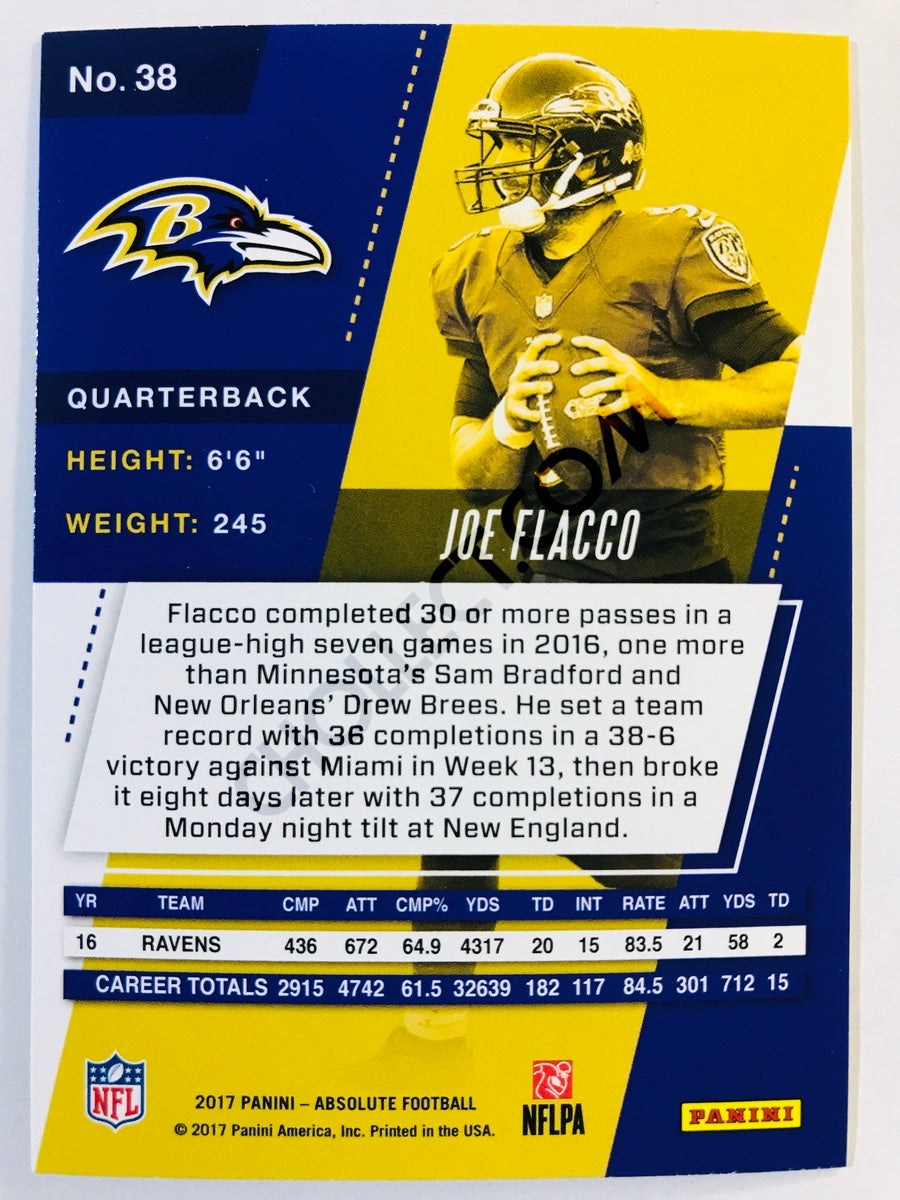 Joe Flacco - Baltimore Ravens 2017-18 Panini Absolute #38