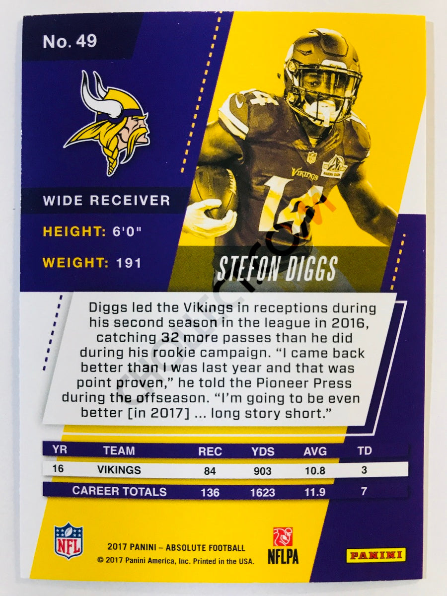 Stefon Diggs - Minnesota Vikings 2017-18 Panini Absolute #49