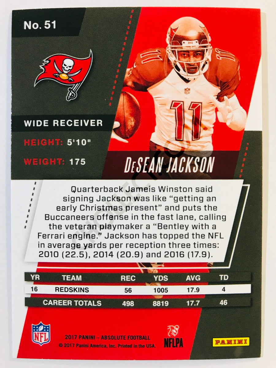 DeSean Jackson - Tampa Bay Buccaneers 2017-18 Panini Absolute #51