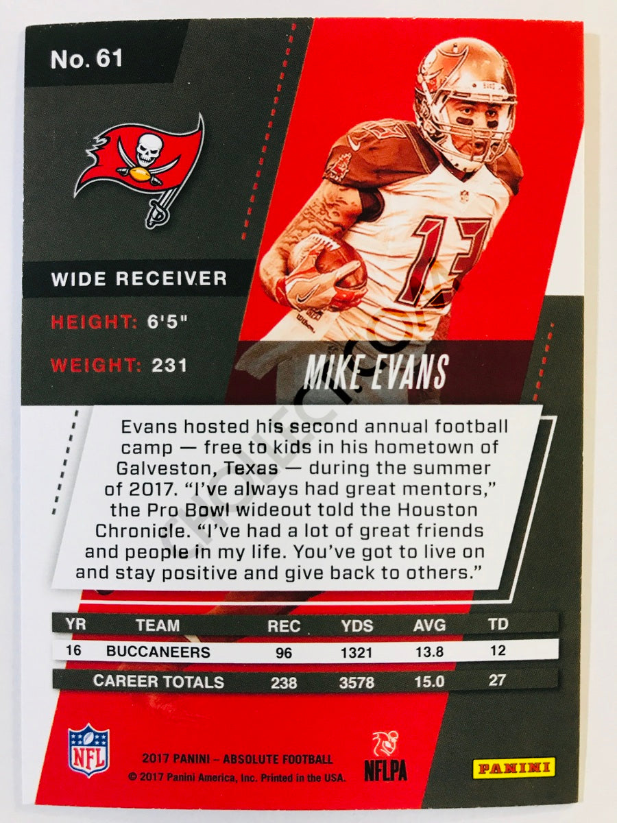 Mike Evans - Tampa Bay Buccaneers 2017-18 Panini Absolute #61