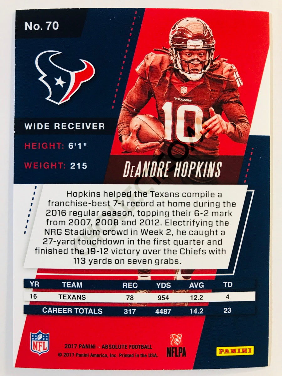 DeAndre Hopkins - Houston Texans 2017-18 Panini Absolute #70