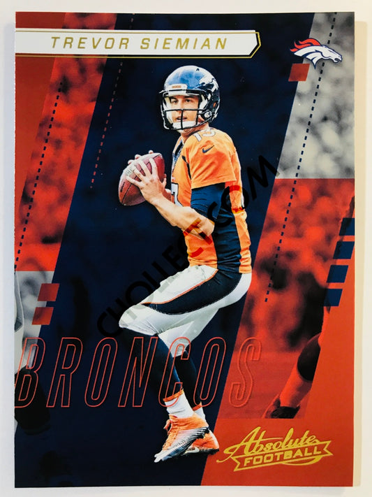 Trevor Siemian - Denver Broncos 2017-18 Panini Absolute #72