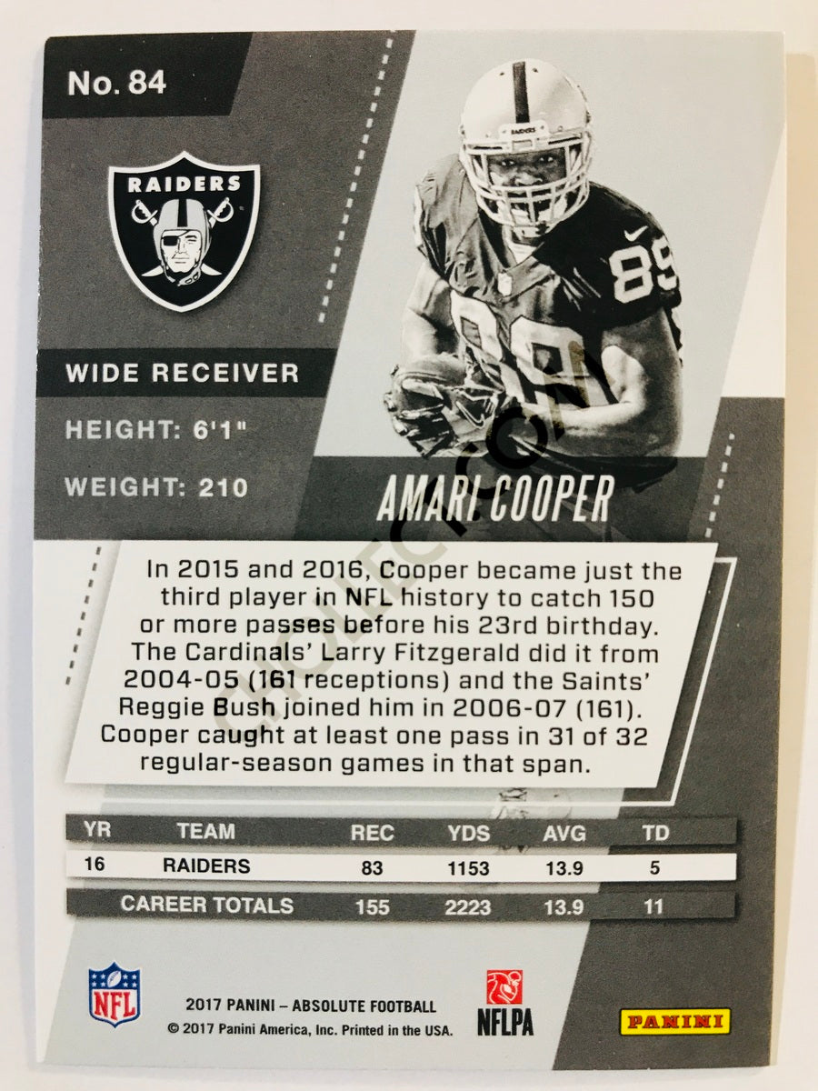 Amari Cooper - Oakland Raiders 2017-18 Panini Absolute #84