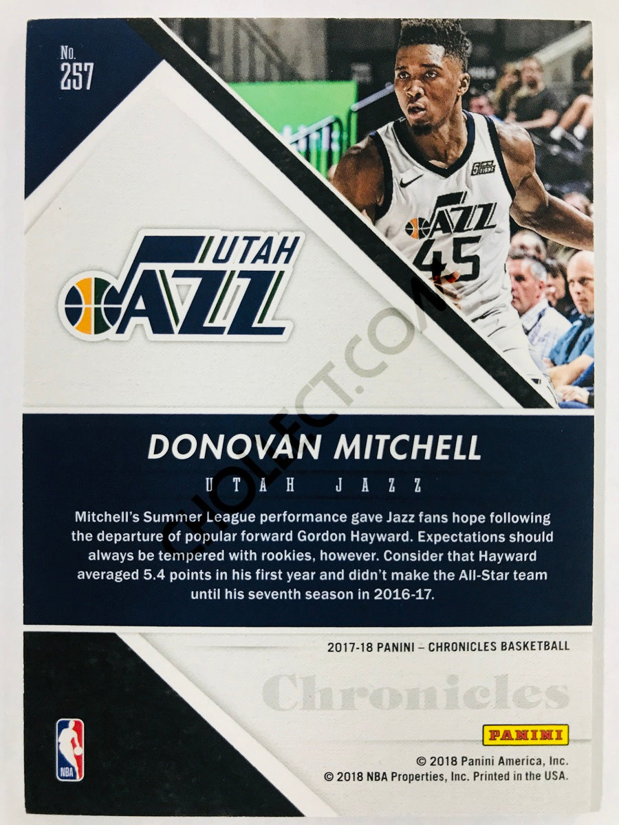 Donovan Mitchell - Utah Jazz 2017-18 Panini Chronicles Pinnacle RC Rookie #257