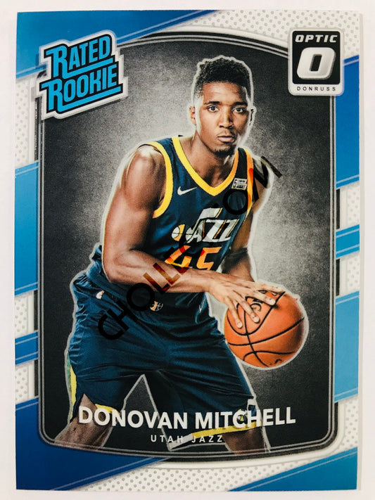 Donovan Mitchell - Utah Jazz 2017-18 Panini Donruss Optic Rated Rookie #188