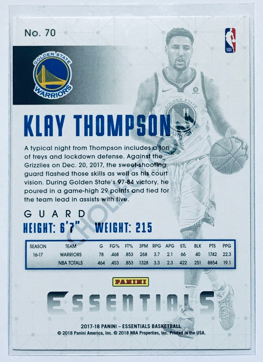 Klay Thompson - Golden State Warriors 2017-18 Panini Essentials #70