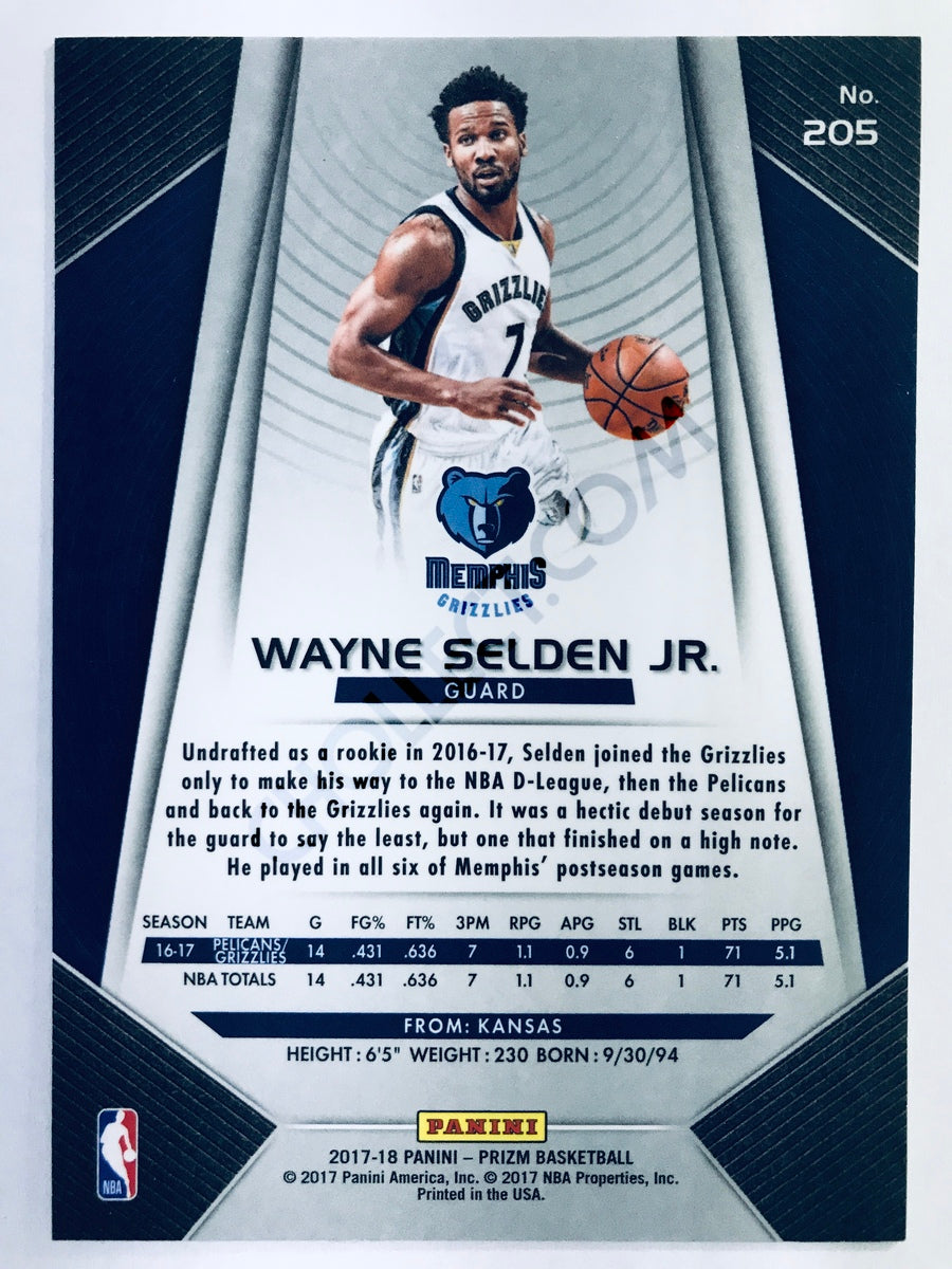Wayne Selden Jr. - Memphis Grizzlies 2017-18 Panini Prizm RC Rookie #205