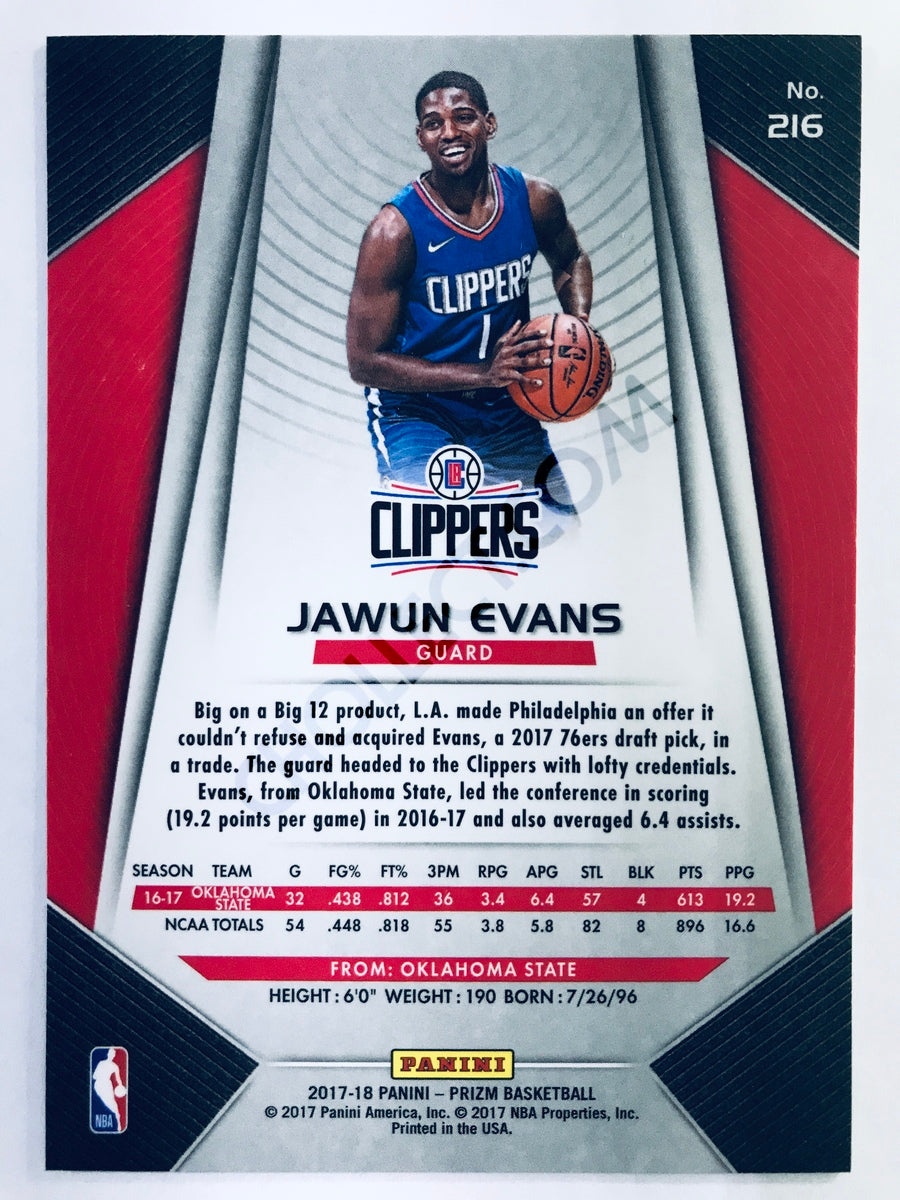 Jawun Evans - Los Angeles Clippers 2017-18 Panini Prizm RC Rookie #216
