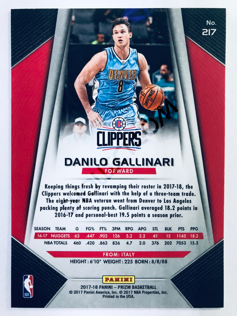 Danilo Gallinari - Los Angeles Clippers 2017-18 Panini Prizm #217