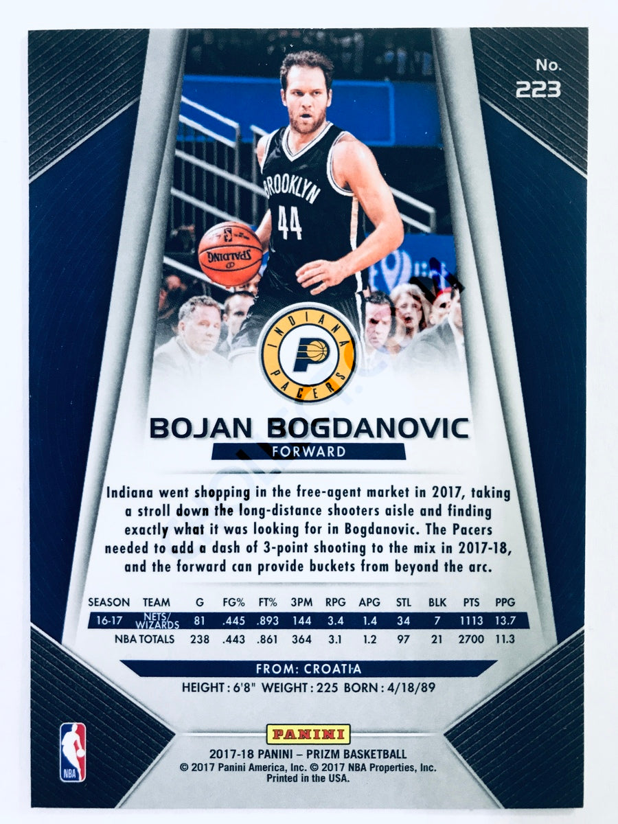 Bojan Bogdanovic - Indiana Pacers 2017-18 Panini Prizm #223