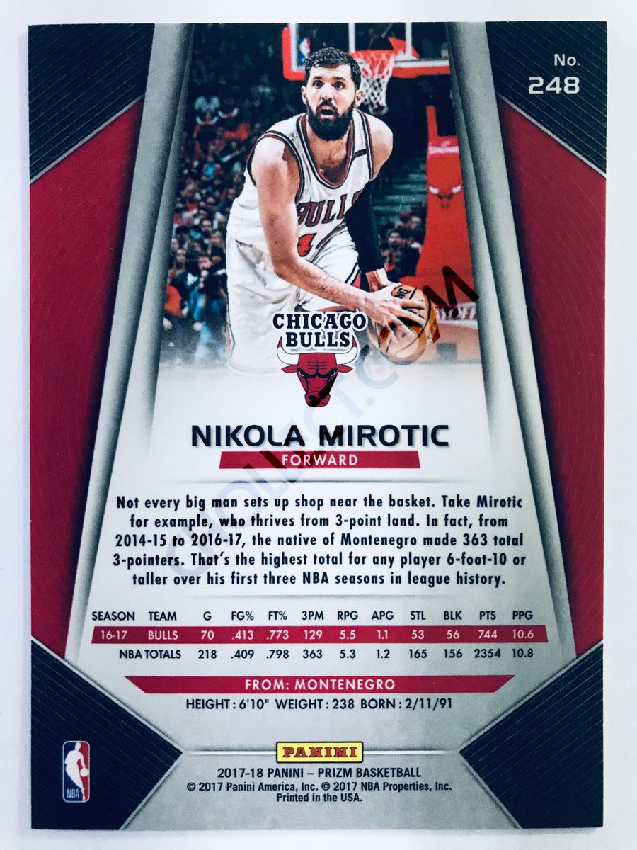 Nikola Mirotic - Chicago Bulls 2017-18 Panini Prizm #248
