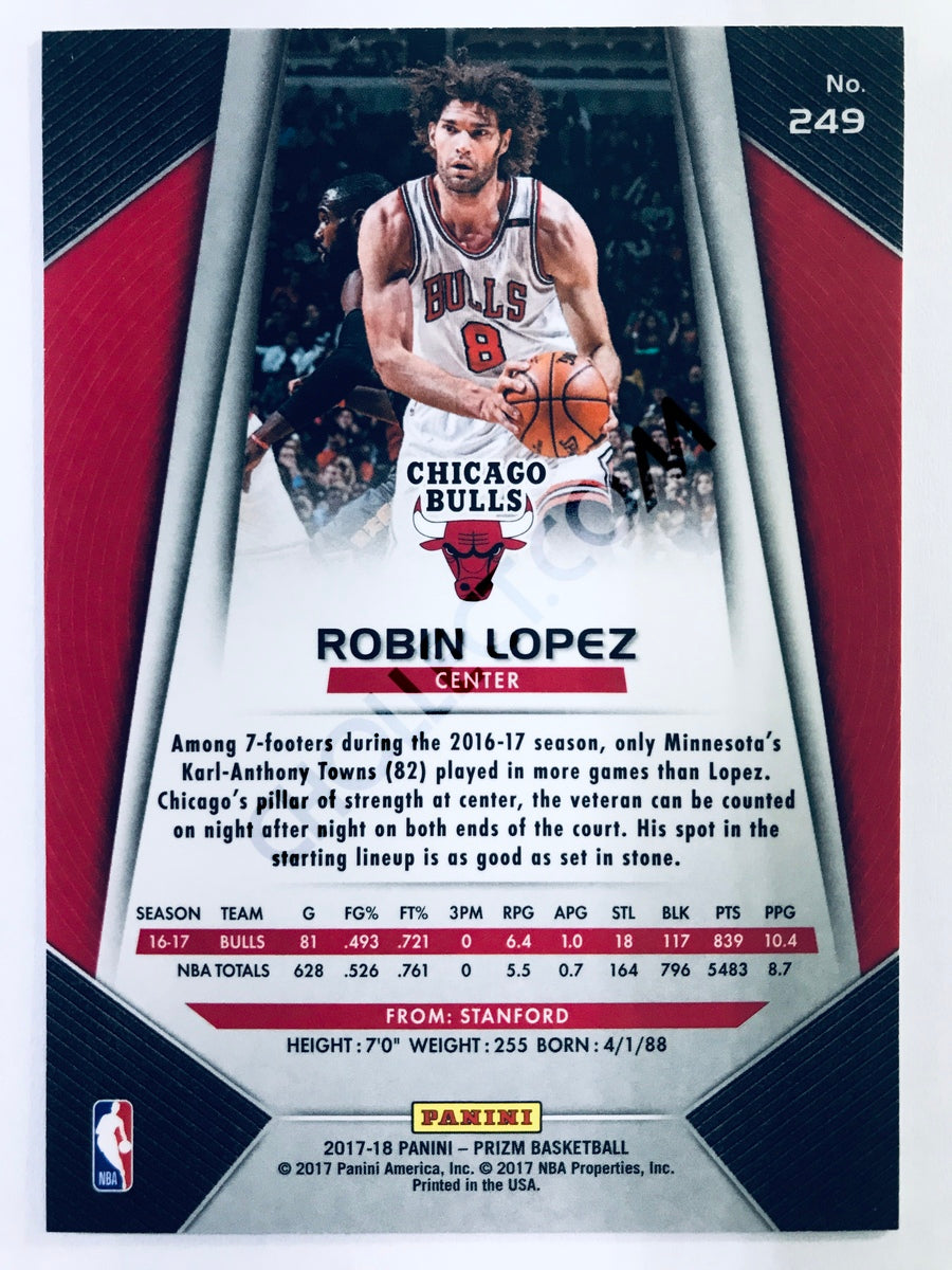 Robin Lopez - Chicago Bulls 2017-18 Panini Prizm #249