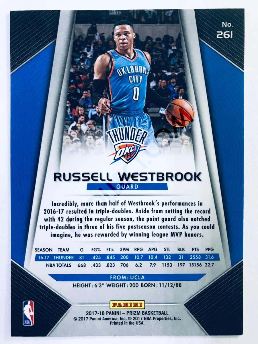 Russell Westbrook - Oklahoma City Thunder 2017-18 Panini Prizm #261