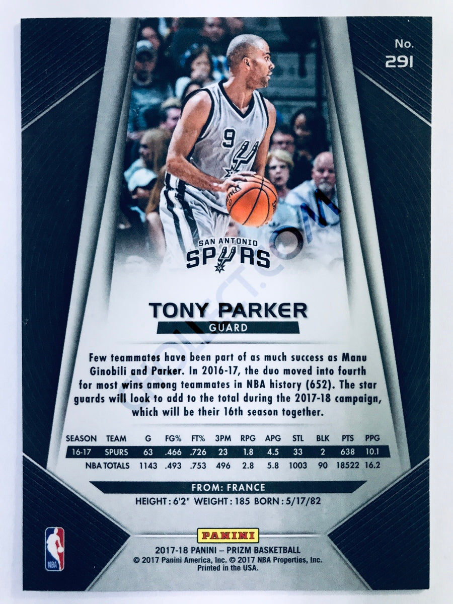 Tony Parker - San Antonio Spurs 2017-18 Panini Prizm #291