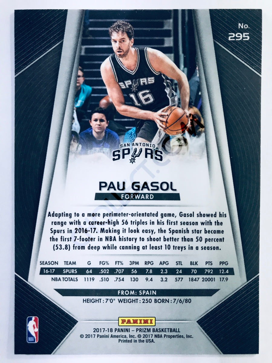 Pau Gasol - San Antonio Spurs 2017-18 Panini Prizm #295