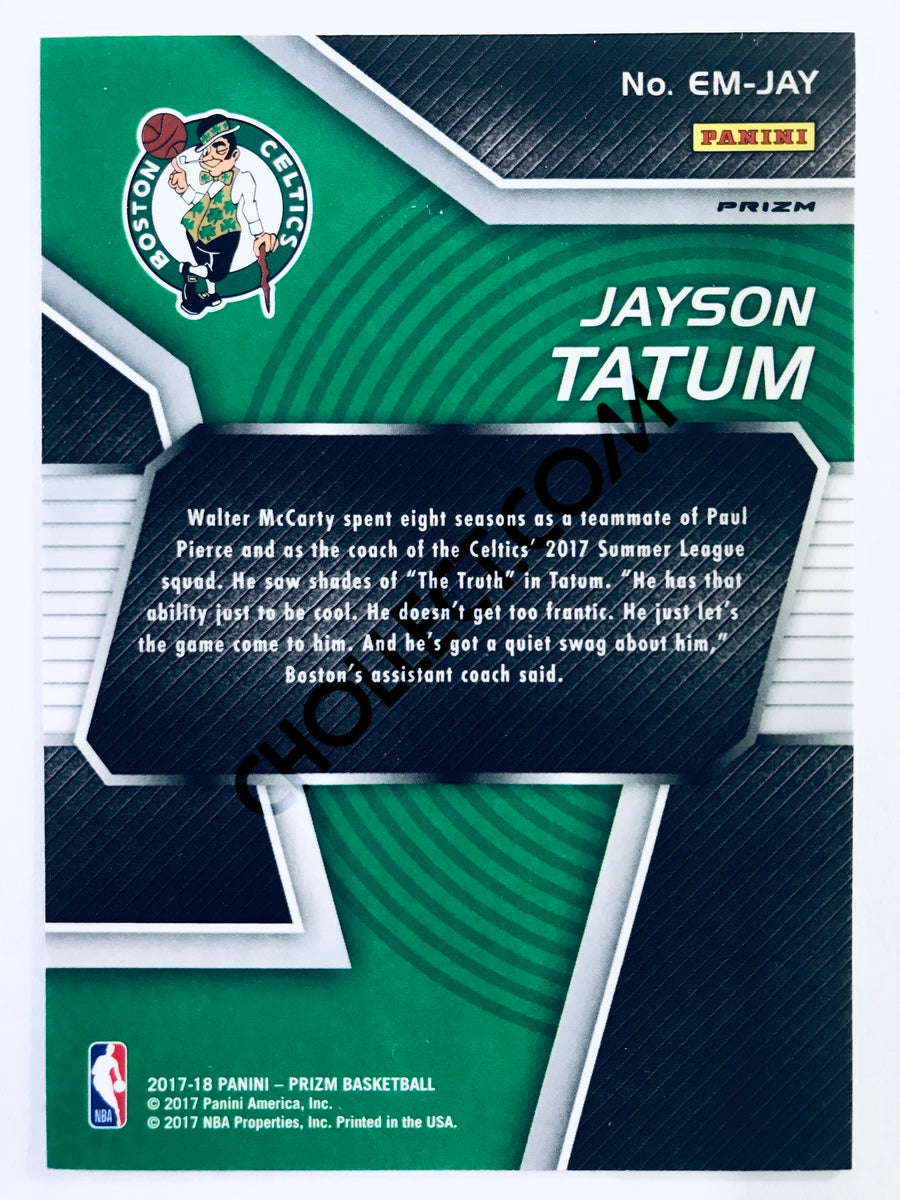 Jayson Tatum - Boston Celtics 2017-18 Panini Prizm Emergent Fast Break Parallel Rookie #EM-JAY