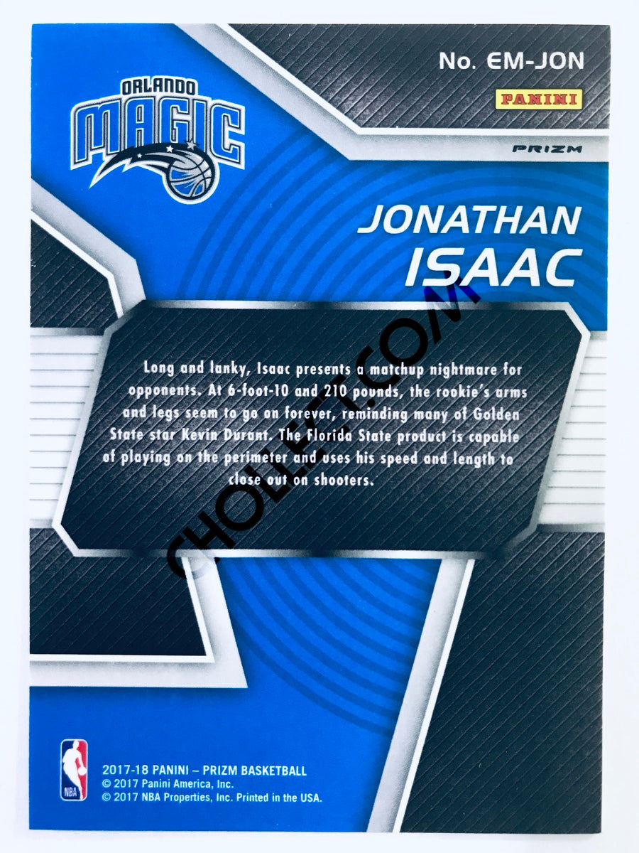 Jonathan Isaac - Orlando Magic 2017-18 Panini Prizm EM-JON Emergent Fast Break Parallel