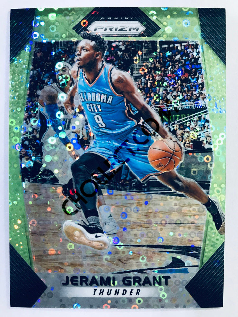 Jerami Grant - Oklahoma City Thunder 2017-18 Panini Prizm #266 Fast Break Neon Green /5