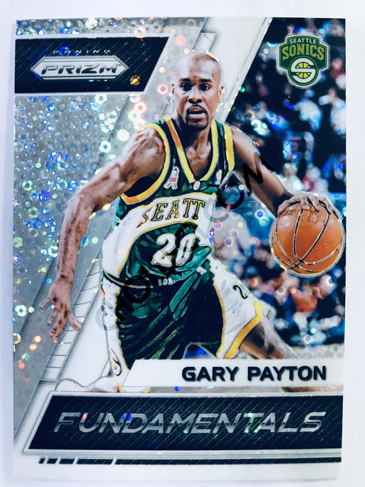 Gary Payton - Seattle Supersonics 2017-18 Panini Prizm #5 Fundamentals Insert Fast Break Parallel