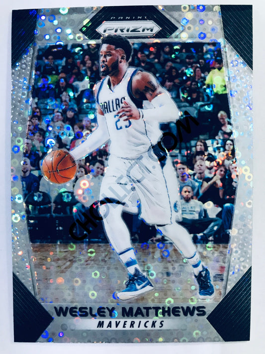 Wesley Matthews - Dallas Mavericks 2017-18 Panini Prizm #95 Fast Break Base Parallel