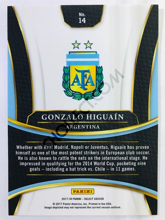 Gonzalo Higuain - Argentina 2017-18 Panini Select #14