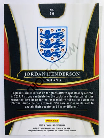 Jordan Henderson - England 2017-18 Panini Select #18