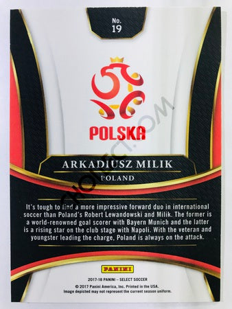 Arkadiusz Milik - Poland 2017-18 Panini Select #19