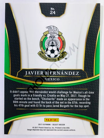 Javier Hernandez - Mexico 2017-18 Panini Select #24