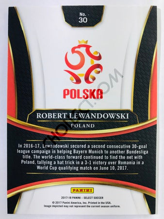 Robert Lewandowski - Poland 2017-18 Panini Select #30