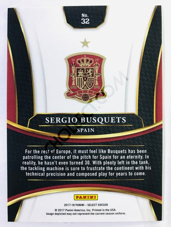 Sergio Busquets - Spain 2017-18 Panini Select #32