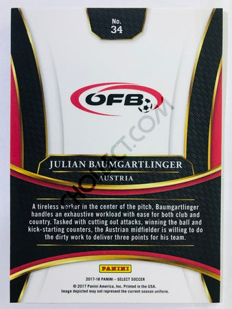 Julian Baumgartlinger - Austria 2017-18 Panini Select #34