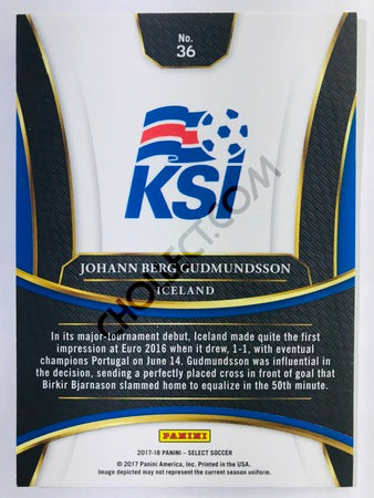 Johann Berg Gudmundsson - Iceland 2017-18 Panini Select #36